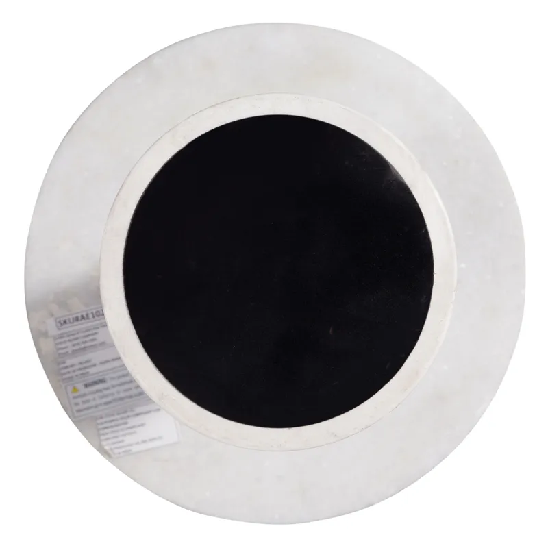 Joni Talita White Marble End Table