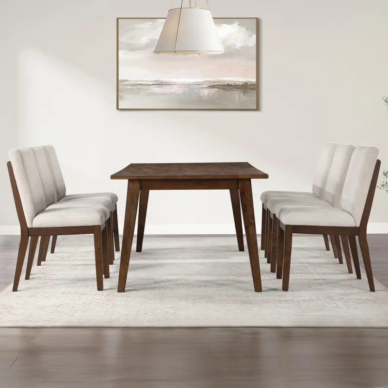 Canton 5-Piece 72″ Side Chair Dining Set
