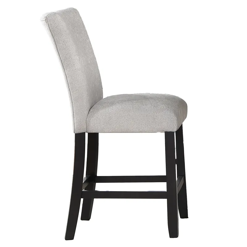 Artemis Gray Chenille Counter Chair