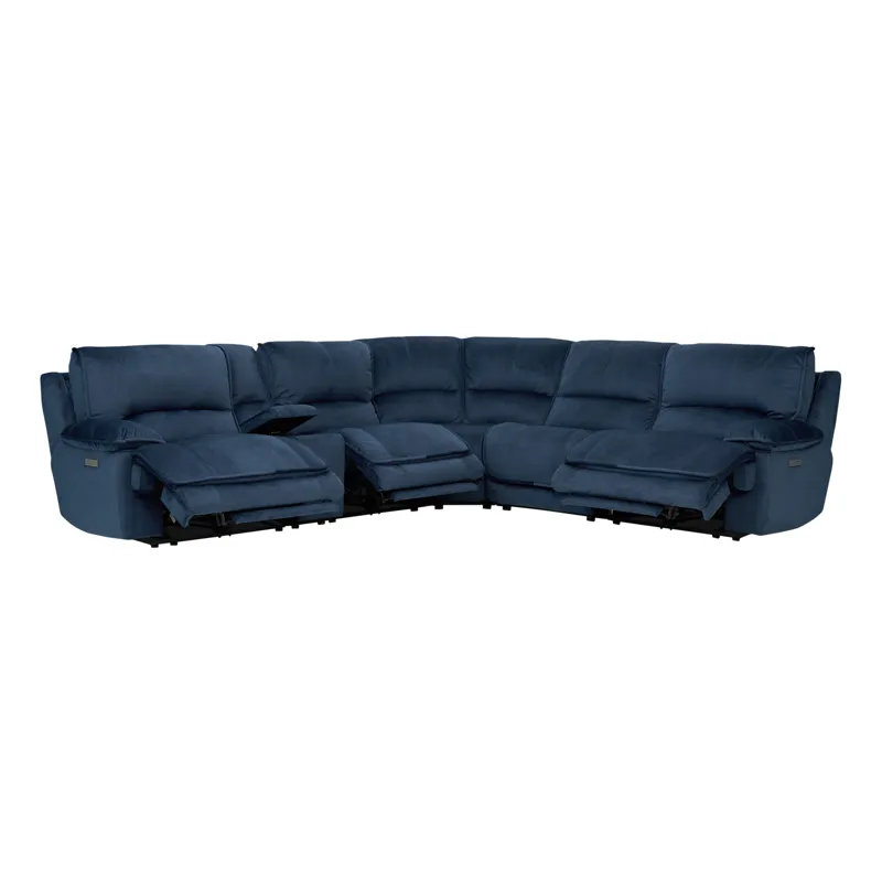 Olsen Indigo 6-Piece Power Reclining Sectional