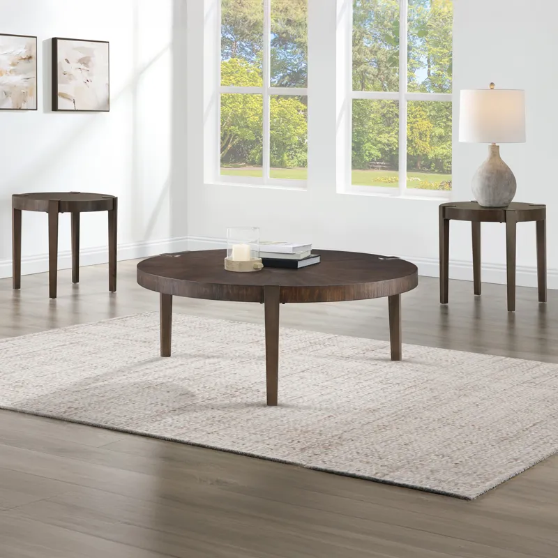 Gracie Brown 3-Piece Table Set