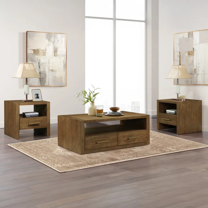 Garland 3-Piece Table Set Wood Top