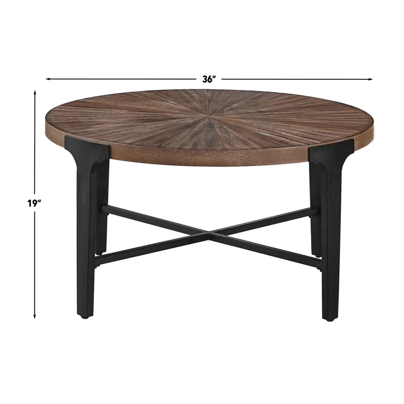Chevron Round Cocktail Table