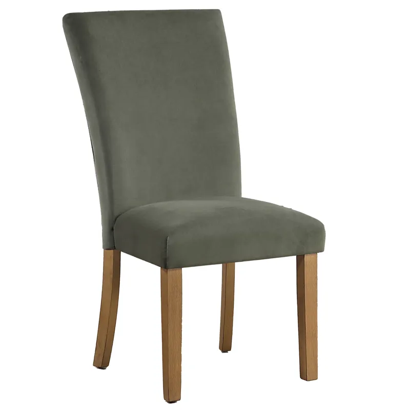 Artemis Chive Green Velvet Side Chair