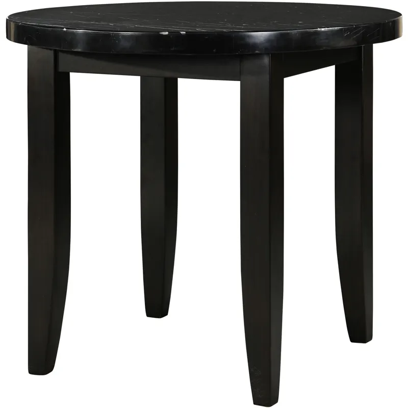 Markina Round Black Marble Table