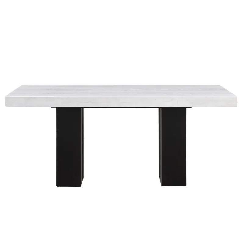 Artemis 70in. White Marble Dining Table,