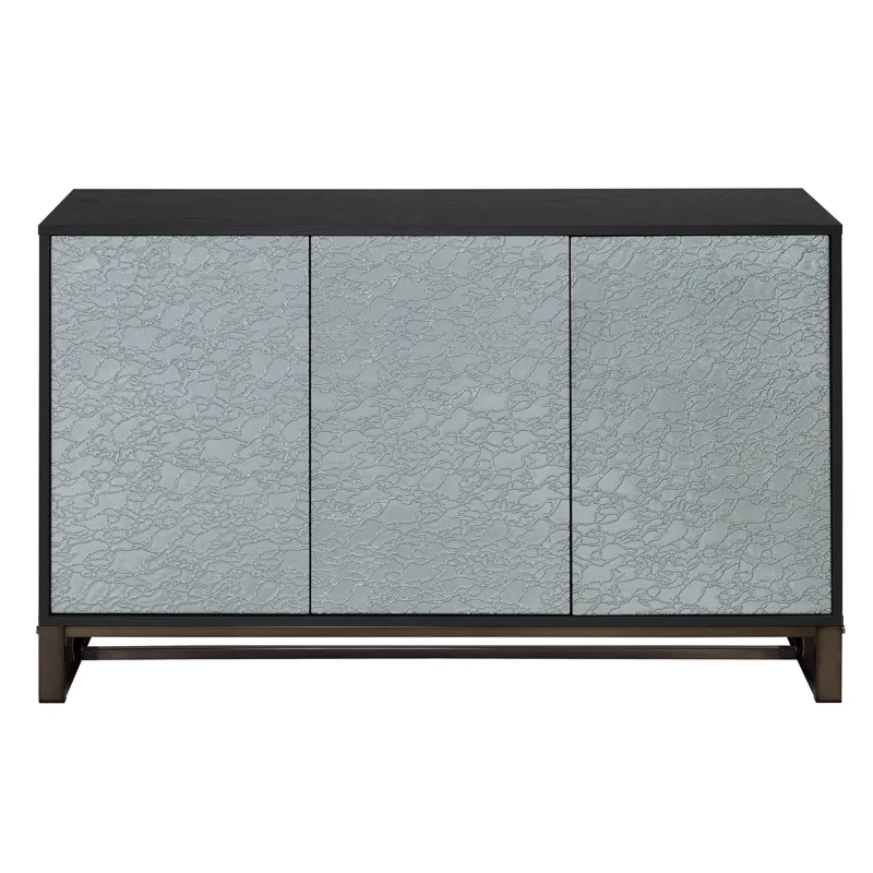 Mazie 3-Door Sideboard W/Pattern Mirror