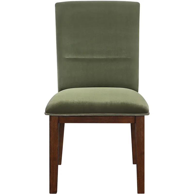 Zen Green Velvet Side Chair
