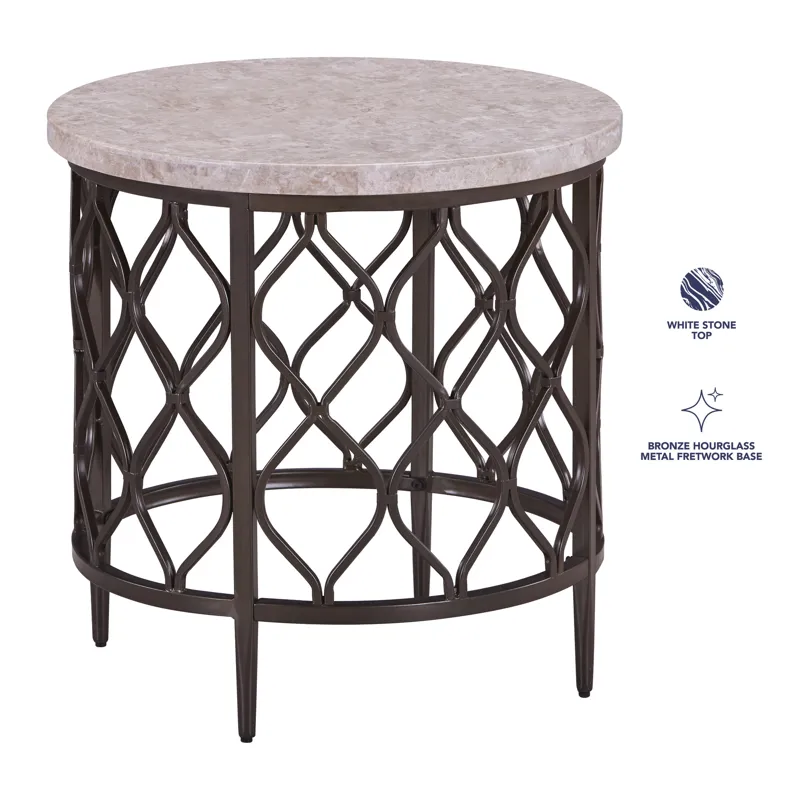 Roland Marble Top End Table