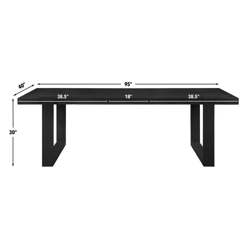 Reid Black 7-Piece Dining Set