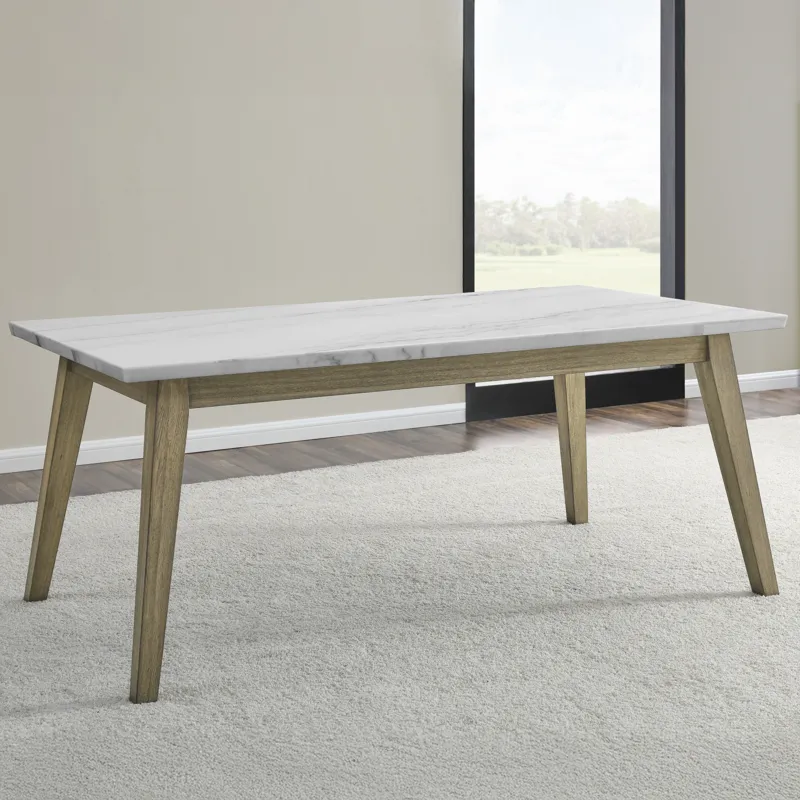 Vida Marble Top 72\" Dining Table
