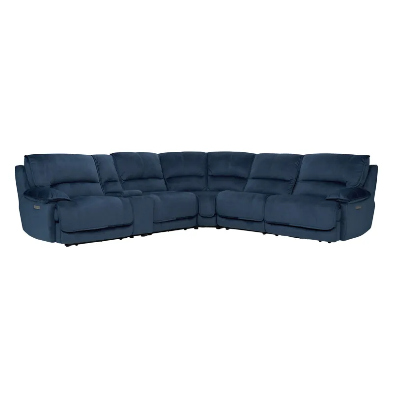 Olsen Indigo 6-Piece Power Reclining Sectional