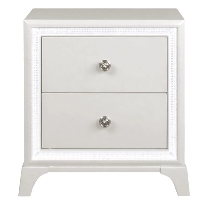 Cassie 4-Piece Illuminating Bedroom Set - Queen