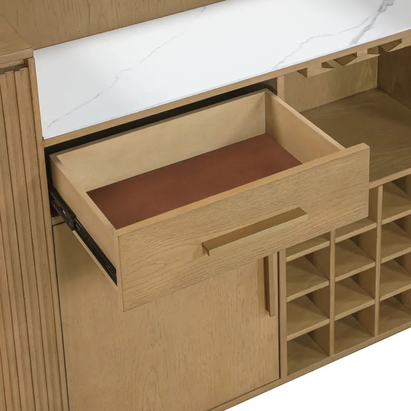 Colvin Brown Bar, 68\" X 26\" X 42\"