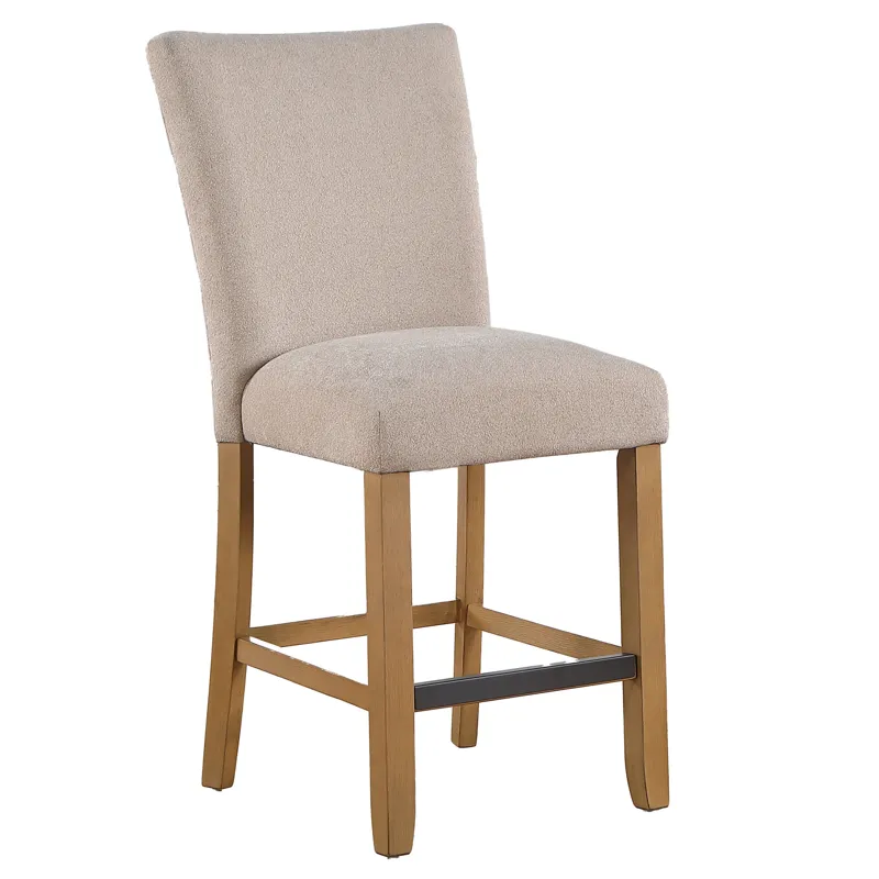 Artemis Beige Chenille Counter Chair