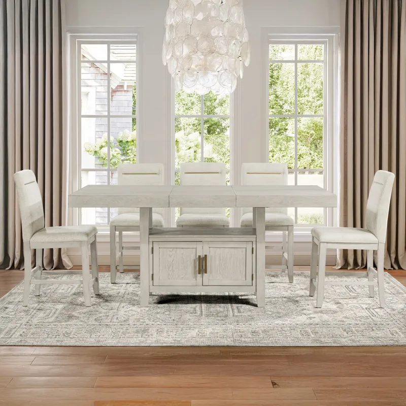 Garland 7pc Counter Dining Set, Greige Finish