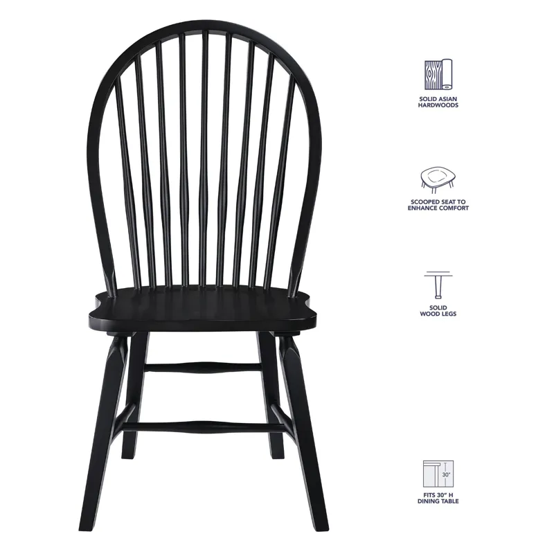 Sommerset Black Windsor Chair