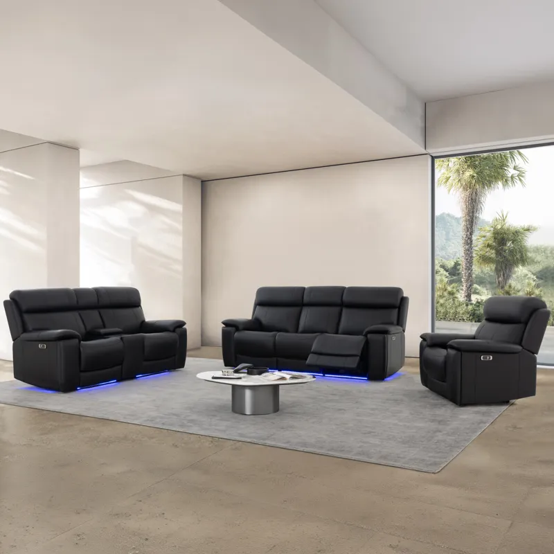 Zenith Black Power Sofa