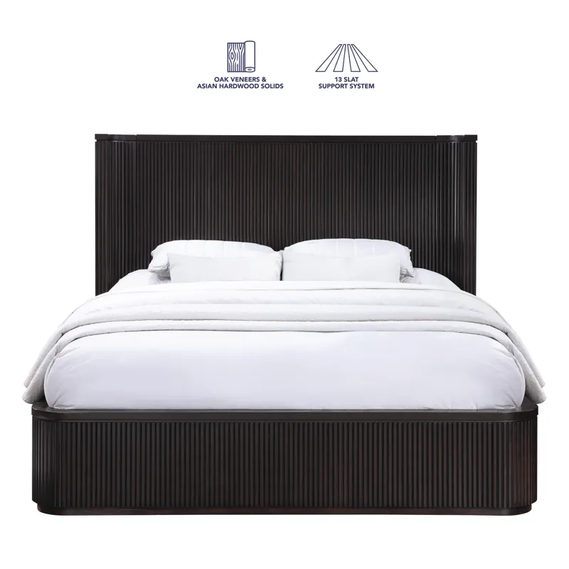 Henry Bed, Espresso Finish - King