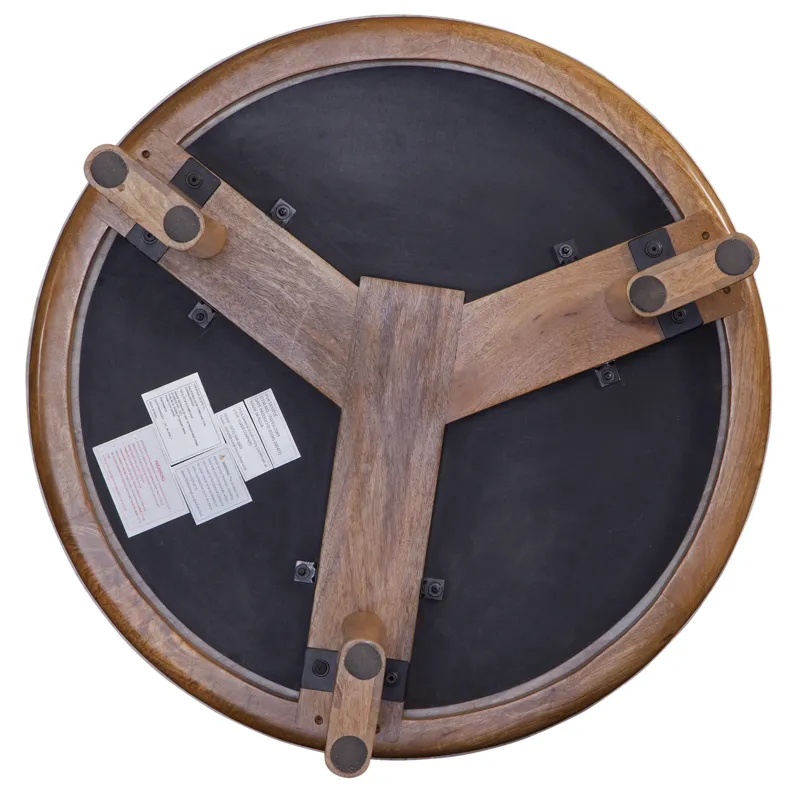 Sidney Brown Marble Top Cocktail Table