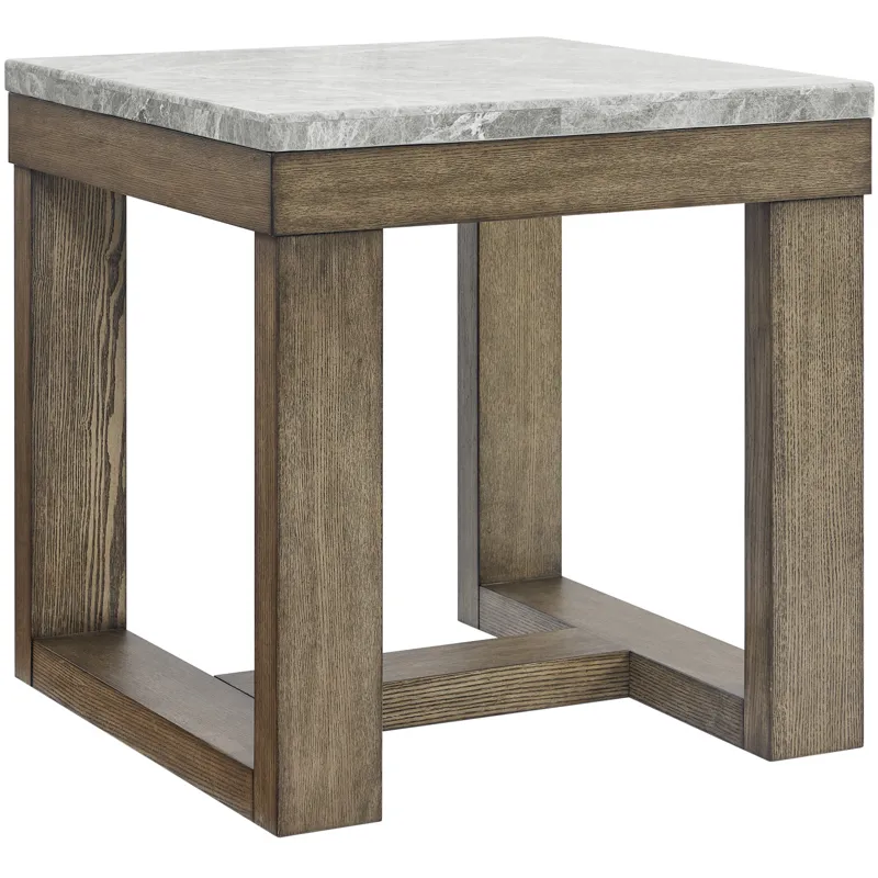 Calla Gray 3-Piece Marble Occasional Set