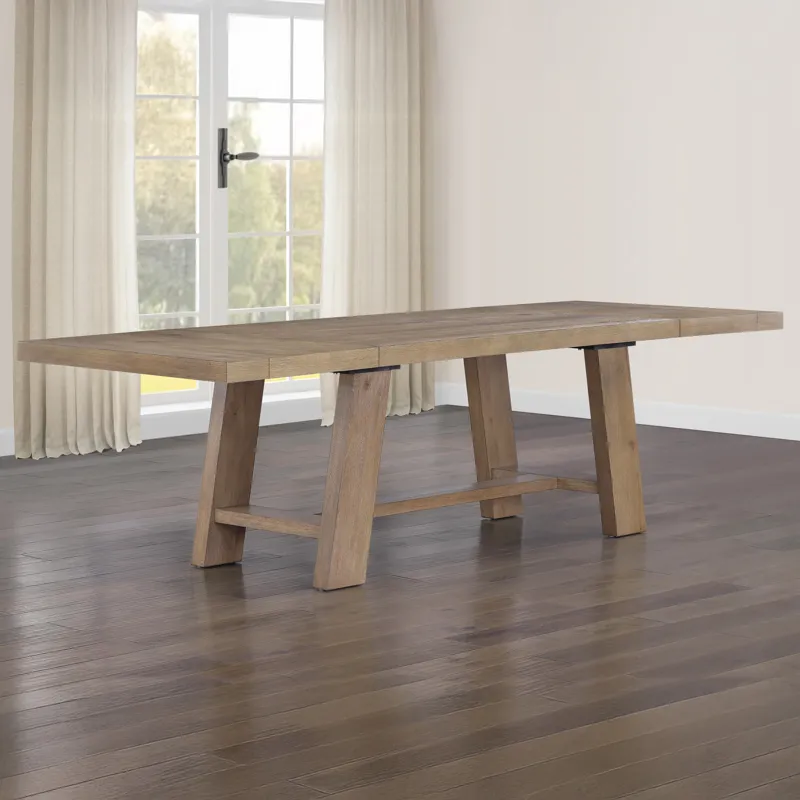 Orinda 72-108 Inch Dining Table With 2-18 Inch Leaves