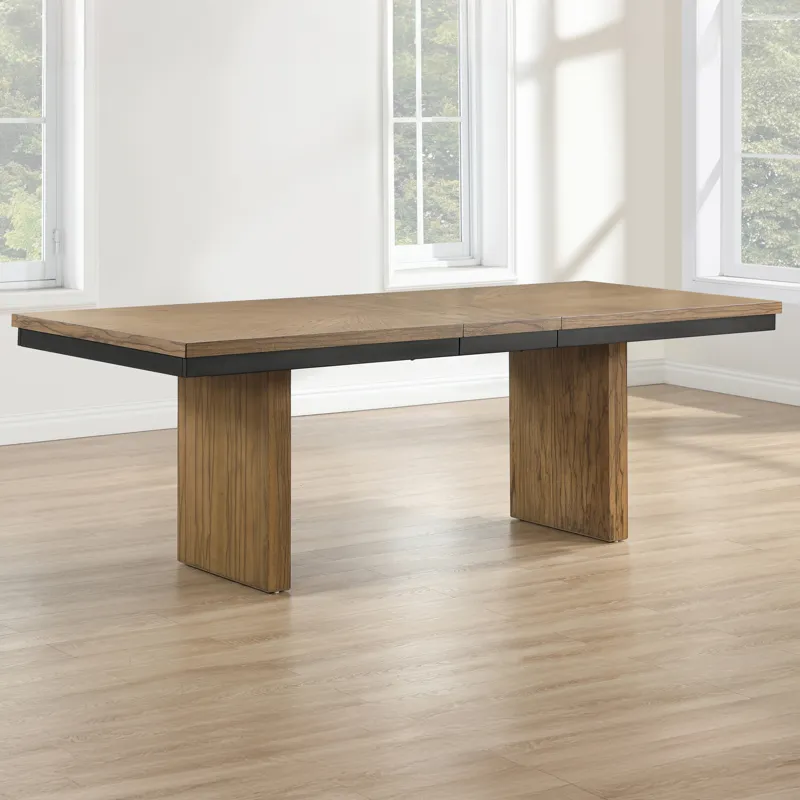 Roatan 80-96\" Table With 16-Inch Self-Storing Leaf