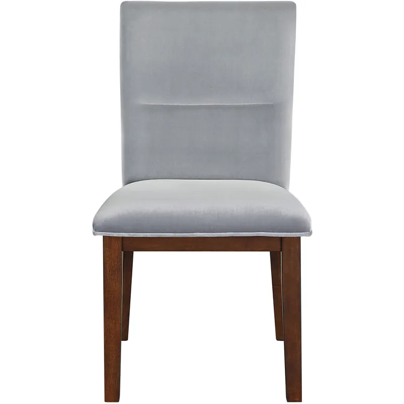 Zen Gray Velvet Side Chair