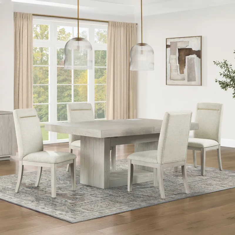 Garland 5pc Dining Set, Greige Finish