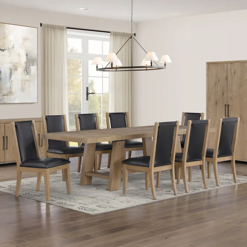 Orinda 72-108 Inch Dining Table With 2-18 Inch Leaves