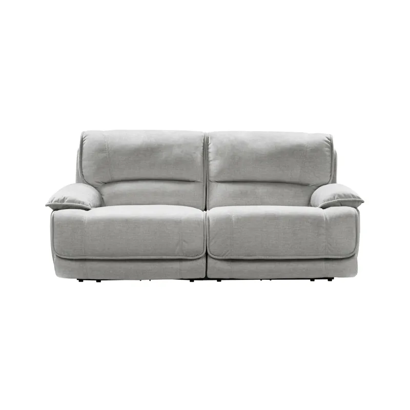 Olsen Silver Power Reclining Loveseat Sectional