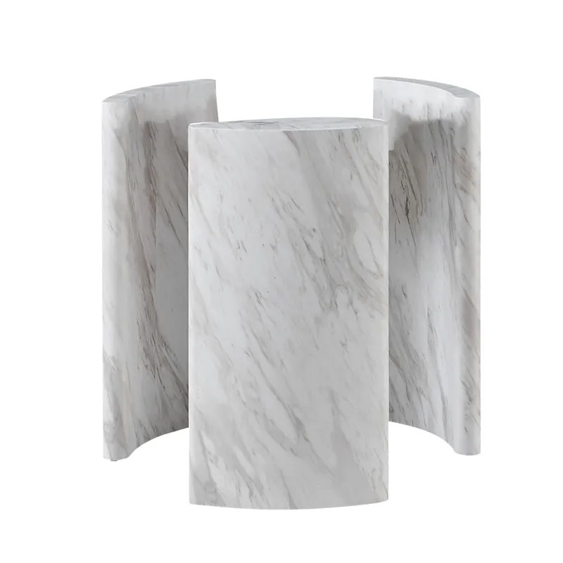 Merino Faux Marble End Table Base