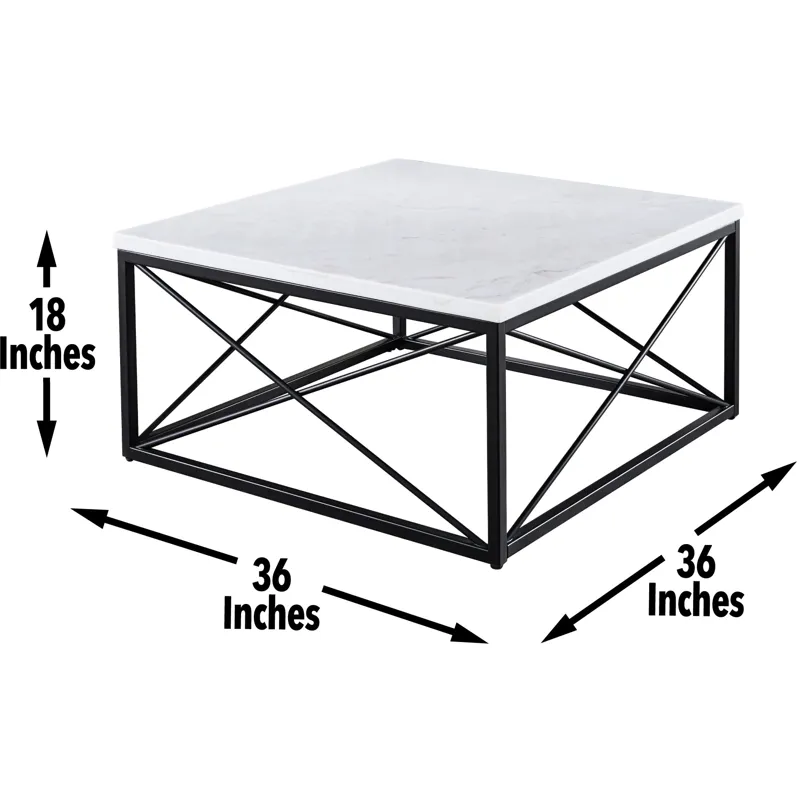 Skyler White 3-Piece Marble Occasional Set