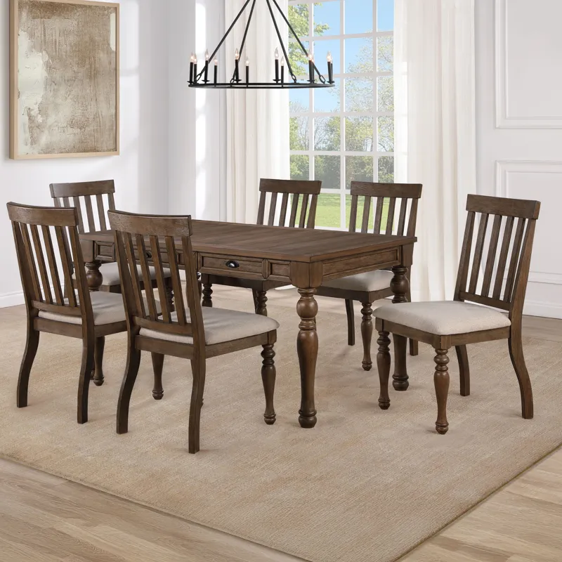 Joanna Brown 7-Piece Dining Set