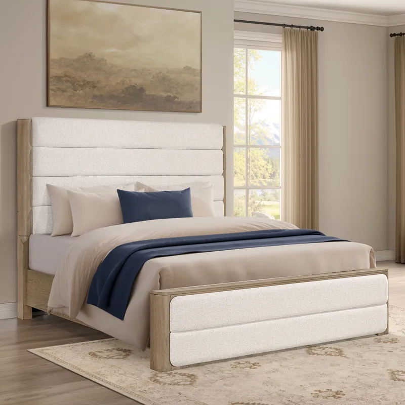 Theo King Upholstered 4PK Bedroom