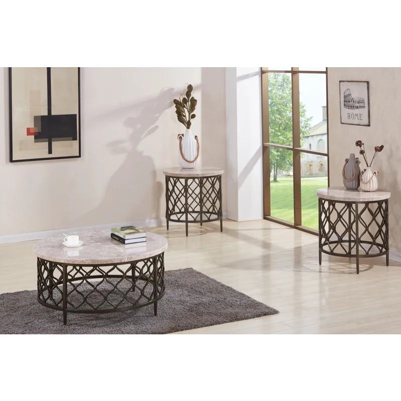 Roland Marble Top End Table Top