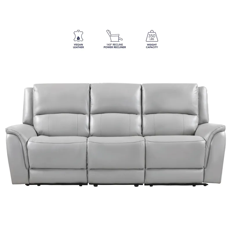 Alexandria Leather Power Reclining Sofa, Living Room Set