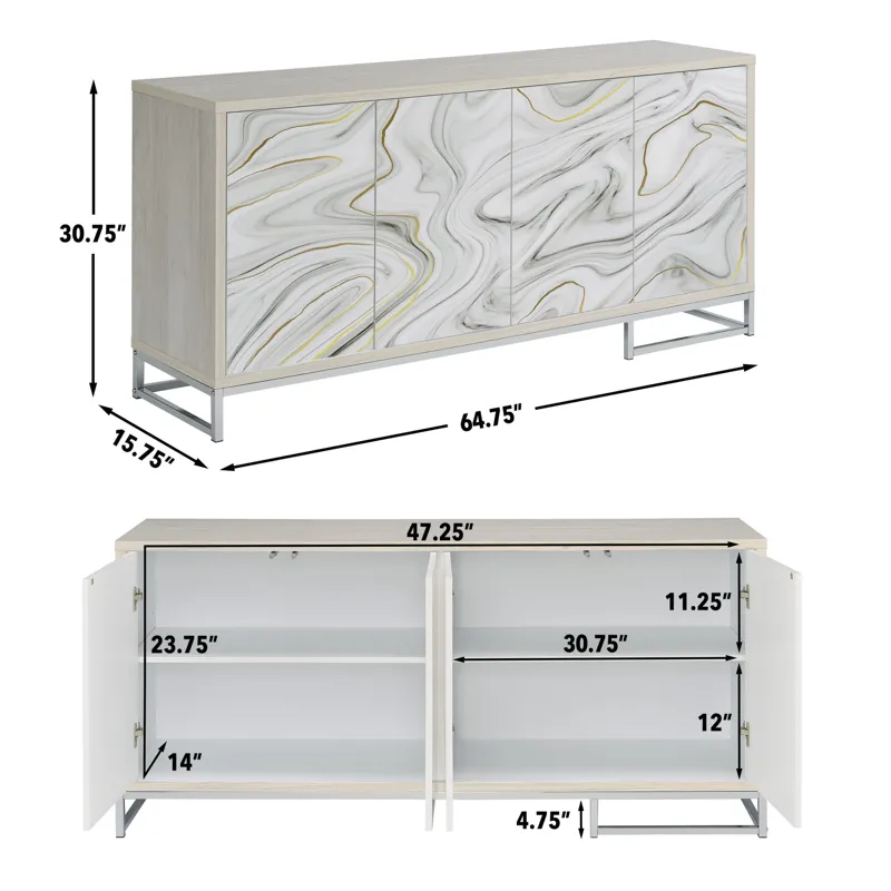 Mika 4-Doors Sideboard