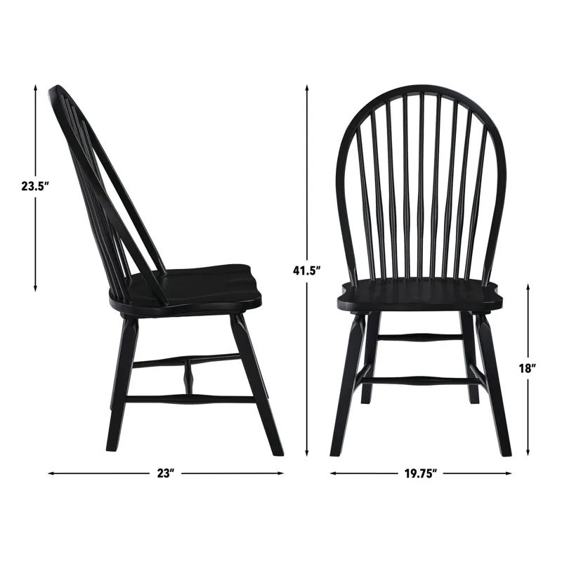 Sommerset Black Windsor Chair