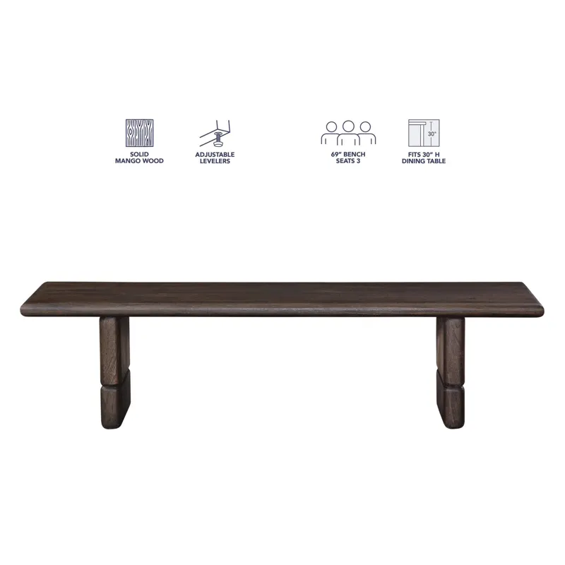 Norvell Backless Dining Bench