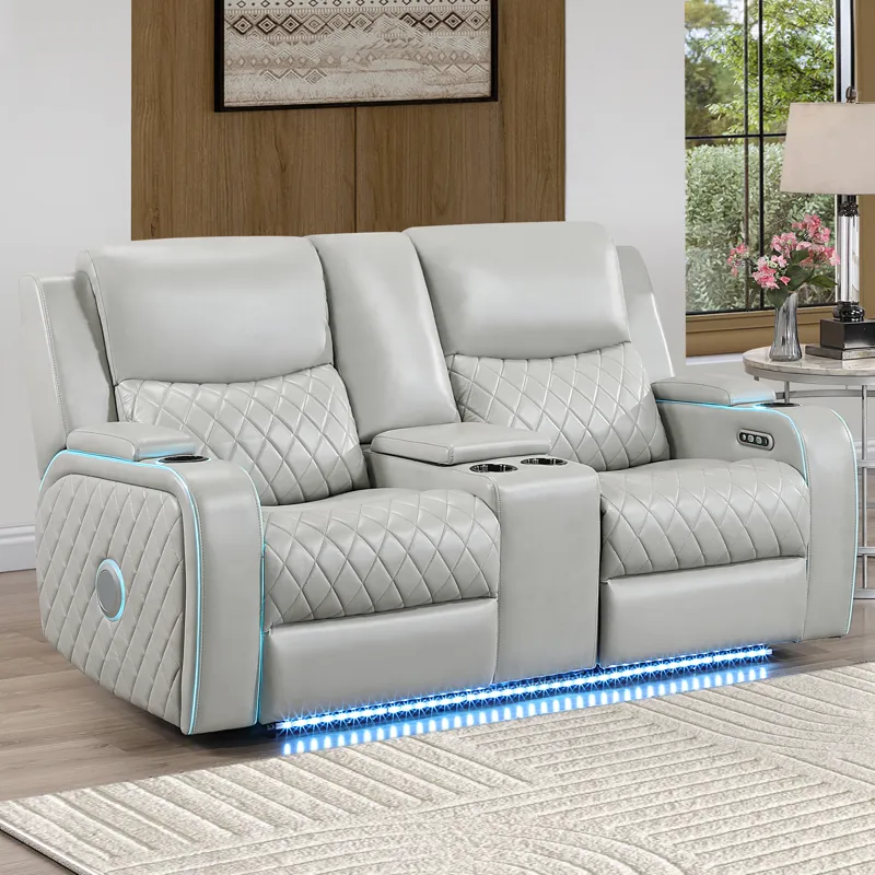 Luna Ice Power Console Loveseat