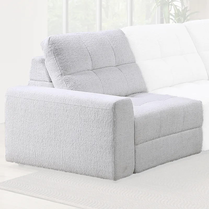 Snyder White LAF Recliner W Slider