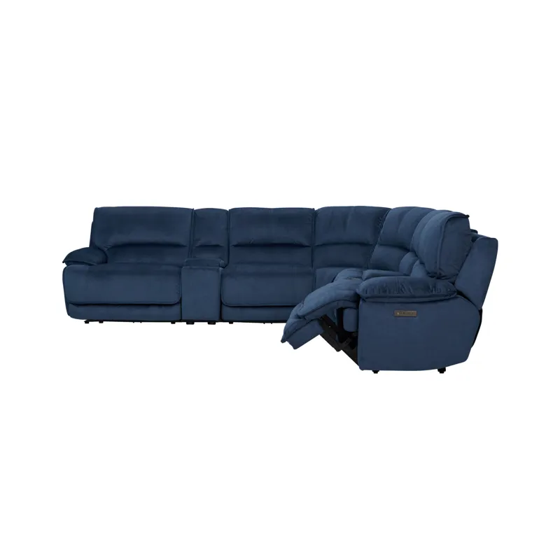 Olsen Indigo 6-Piece Power Reclining Sectional