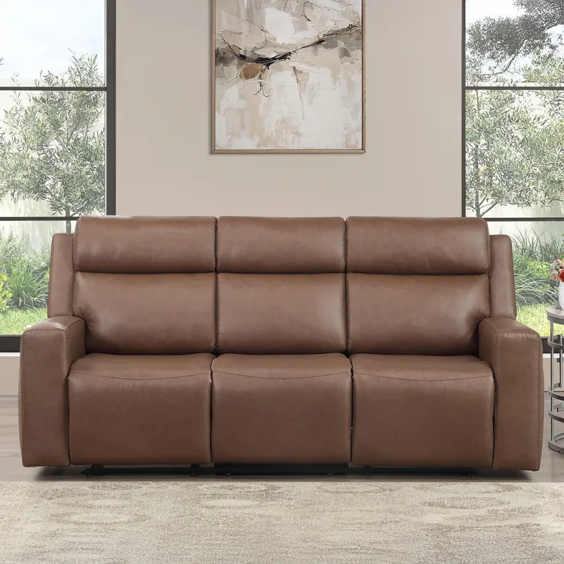 Barron Brown Manual Reclining Sofa