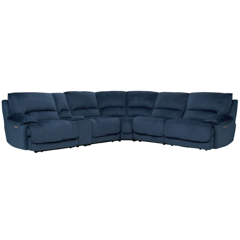 Olsen Indigo 6-Piece Power Reclining Sectional