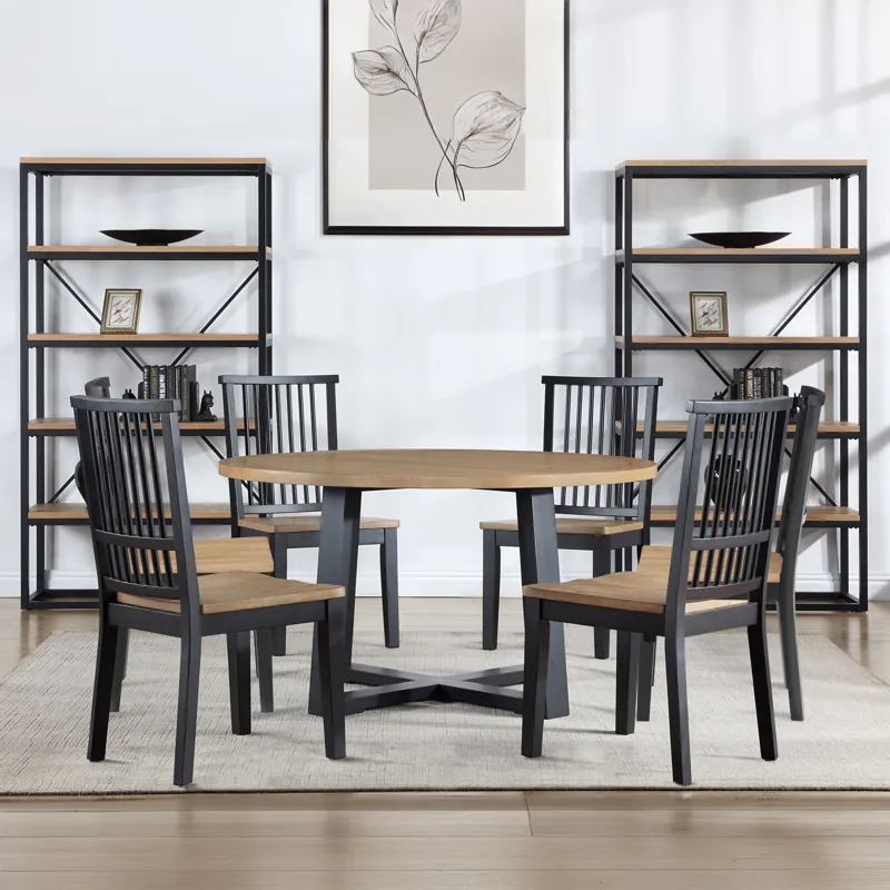 Magnolia 54-Inch Round 7-Piece Dining Set