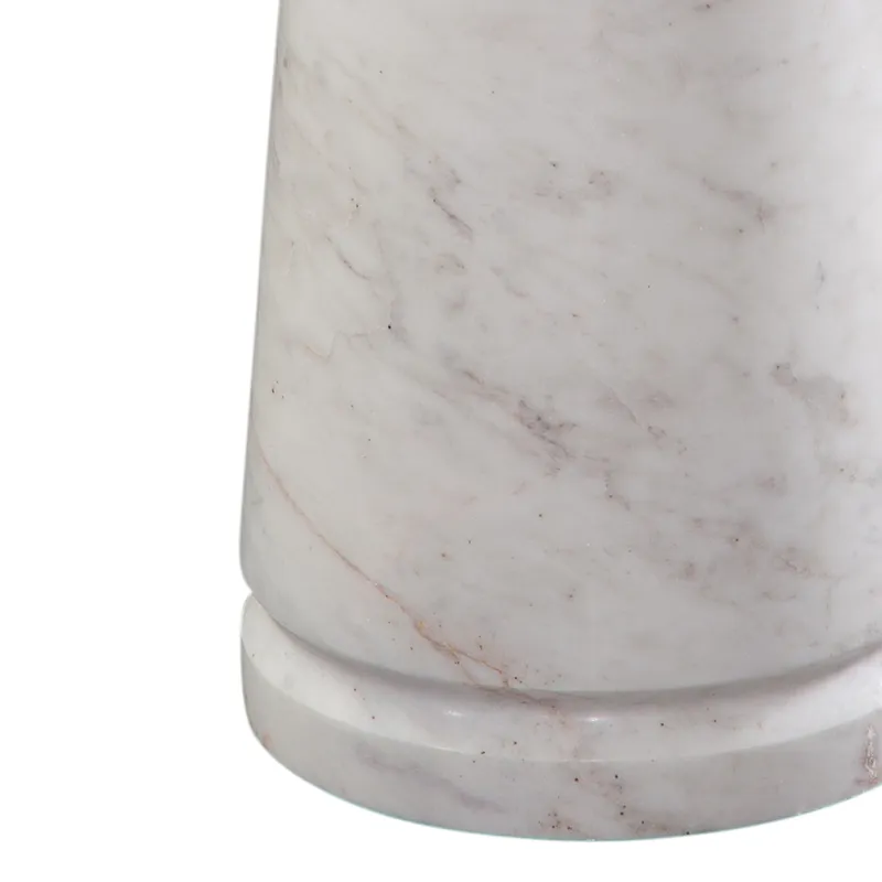 Joni Talita White Marble End Table