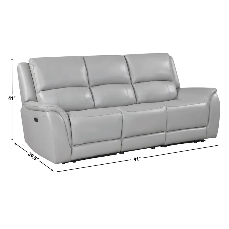Alexandria Leather Power Reclining Sofa, Living Room Set