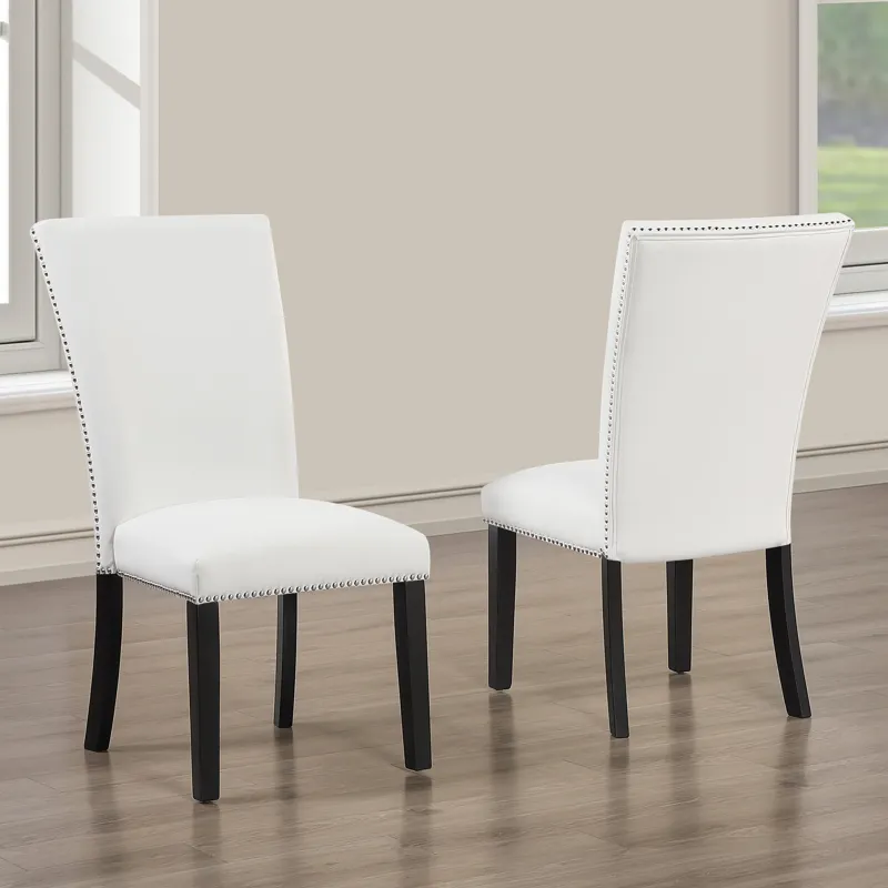 Artemis White Pu Dining Chair