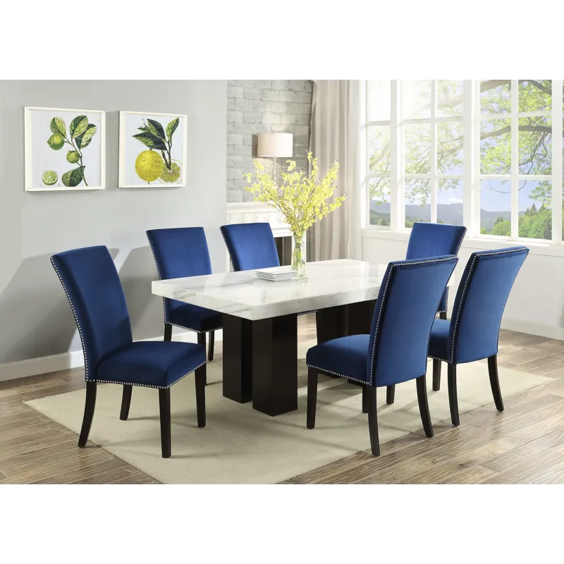 Camila 70-Inch Gray Marble Table Top